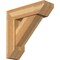 Ekena Millwork Traditional Slat Rough Sawn Bracket w/ Offset Brace, Western Red Cedar, 8"W x 26"D x 26"H BKT0806X26X26TRA06RWR - alternate 1